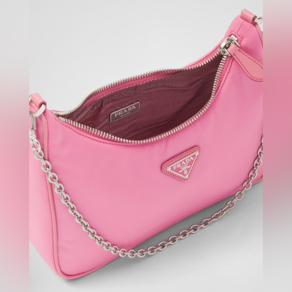 New!!! Prada Re-Edition 2005 Re-Nylon Shoulder/Crossbody Bag in Begonia Pink - Picture 5 of 16